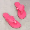 Fashion Tory Sandals Famous Designer Women Miller Slides Flip Flops Pink Black Brown Luxury Leather Original Beach Shoes Burches Sandal dhgate Slippers bracelet