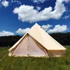 Tendas e abrigos Família Outdoor Camping Bell Tent Grande Camp Yurt Pirâmide Espessada Chuva Tempestade Prova