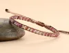 В наличии Симпатичные каменные браслеты для женщин Розовый турмалин Шнур Веганский браслет Браслет 4 мм Браслет из бисера Рождественские украшения Подарки8533881