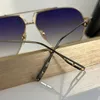 Gold Metal Pilot Zonnebril Donkergrijs Lenzen Mannen Shades Sonnenbrille Sunnies Gafas de sol UV400 Brillen met Doos