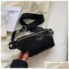 Midjespåsar kvinnor designers elegant rutig pu läder för förpackningar snygg fanny pack wide rem crossbody bröstpåse droppleverans dh8kp dhuik