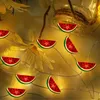 Saiten Batteriebetriebene Weihnachtsbeleuchtung 10 Fuß Draht Sommerfruchtserie Farbige Wassermelone Modellierschnur Mini 50