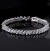 SilverGold – bijoux de mariage en cristal, bracelets pour femmes, bijoux fantaisie, zircone cubique, diamant, chaîne de mariée, 7841500