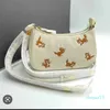 Cute Cat designer bags Print Armpit Bag Mahjong Bag Lychee Grain Handbag