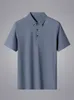 Summer Men Polo koszulka Klasyczna koszulka z krótkim rękawem oddychająca chłodzenie Szybkie suche nylonowe polo Men T-shirt plus rozmiar 8xl 240221