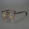 Модные солнцезащитные очки в оправе из ацетата, оправа для очков, мужские винтажные дизайнерские круглые оптические очки, близорукость для чтения, женские рецепты Clear246b
