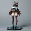 Anime Manga 24cm Native Rocket Boy Original Character Anime Cat Girl Mauve PVC Action Figure Statue Adults Collection Model Doll Gifts