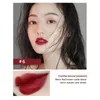 Brillo de labios glaseado de terciopelo mate, taza antiadherente, lápiz labial líquido, labios rojos sexys de larga duración, cosméticos de maquillaje para mujer