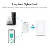 コントロールZEMISMART TUYA ZIGBEE SMART 1 2 3 4 6ギャングライトスイッチブラジルの壁版画ALEXA Google Home Work With HomeKit