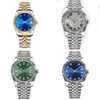 Relógios de grife masculinos datejust relógio de luxo multicoloridos mostradores pulseira de aço inoxidável à prova d'água montre luxe safira calendário automático Orologio.41mm SB027 B4