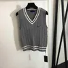 Designer Womem Knit Vest Marque Vêtements pour femmes Printemps Top Fashion Logo Veste à manches longues Lady Sweat à capuche 24 février