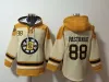 Bobby Orr Brad Marchand Old Time Hockey Jerseys Boston David Pastrnak Hoodie Pullover Sports Sweatshirts Winter Jacket Red Size S-XXXL