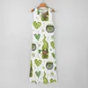 Custom sleeveless ankle-length dress soft and comfortable moderate thickness slim stylish simple everything St Patrick's Day Polyester 253g white