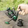 Reels 2023 Bouple double de haute qualité en métal bobine de pêche à rotation originale avec bobine de rechange gratuite 5.2: 1 bobine de pêche à la carpe à vitesse haute