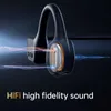 Auriculares de conducción de huesos Bluetooth Wireless IPX8 Reproductor de mp3 impermeable a los auriculares Hifi-Hook Hifi con auriculares de micrófono para natación 240314