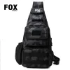 Bags Foxxamo Outdoor Tactical Camouflage Chest Pack Bags Men Hiking Backpack Nylon Hunting Cycling Molle Army Trekking Shoulder Bag