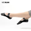 MEIKAN 2 paires chaussettes de Yoga antidérapantes à cinq doigts bout complet 4 saisons Tube court chaussettes de sol de sport pour la danse Fitness 240220