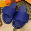 Designer tofflor Louiselies Loupool Pillow Comfort präglade Mules Womens Sandals Rubber Nylon Slipper Summer Slides Män Kvinnor Lyxskor viutonelies EUR35-45