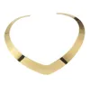 Punk krage choker halsband hals smycken för kvinnor mode 100 rostfritt stål enkel personlighet guldmoment halsband8463938