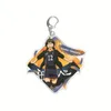 Keychains anime haikyuu !! Keychain Hinata Shoyo Kageyama Tobio Cosplay Akrylfigur Keyring Charm Pendant Gift