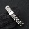 Link Bracelets Titanium Steel Magnetic Energy Bracelet 12MM Hematite Germanium Anti-fatigue Anti-radiation Stainless Strap