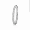 S925 Sterling Zilver V Home Pearl Edge Volledige Diamanten Armband Smalle Editie Prachtige Geschenkset Lichte Luxe Eenvoudige Veelzijdige Armband