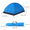 2 Persons Ultralight Camping Tent Single Lay Portable Trekking Antiuv Coating Upf 30 för utomhusstrandfiske 240220
