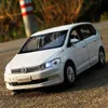 Diecast Model Cars 1/32 Volkswagens Touran MPV Alloy Car Model Diecast Toy Vehicles Simulation Car Model Sound Light Collection Toy Gift