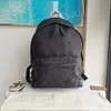 Mochila jacquard com logotipo exclusivo da famosa marca de moda, mochila de viagem masculina de couro e nylon242W