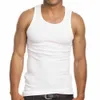 Herrtankstoppar män tank tops undertröja gymträning stränger fitness t-shirt beater undertröja herr ärmlösa gym västar bomull singletsl2402