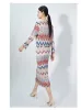 Party Dresses 2024 Fashion Set Printed Cardigan Top High midje kjol Pleated Two-Piece