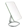 Mirrors Smooth Makeup Mirror Oval 360 Degrees Rotation Stylish Chrome Finish Tabletop Vanity Cosmetic Mirror