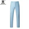 Storlek 29-40 Herr Fashion Boutique Solid Color Formal Business Suit Pants Groom Wedding Dress High End Trousers 240222