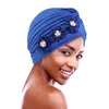 Nouvelles femmes perles grandes fleurs turban capuche musulmane headscarf hijab chapeau chimio capule interne hijabs arabe enveloppe du chapeau indien