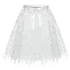 Kjolar tyll kjol kvinnors petticoat underskirt vintage balett bubbla dans klänning boll kort retro tutu