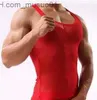 Men's Tank Tops New Mens Sexy Mesh Tank Tops Mesh Hole Net Transparent Underwear Undershirts Vest Just TopL2402