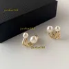 Vintage Elegante Perle Irregolari Stud Designer per Le Donne Nuovi Orecchini di Tendenza Quotidiano Accessoire Gioielli Squisiti Femme 2024