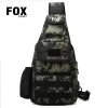 Bags Foxxamo Outdoor Tactical Camouflage Chest Pack Bags Men Hiking Backpack Nylon Hunting Cycling Molle Army Trekking Shoulder Bag