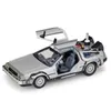 سيارات Diecast Model 1/24 Scale Metal Alloy Car Diecast Model Part 1 2 3 Time Machine DeLorean DMC-12 Toy Toy to the Future Fly Version Part 2