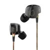 Écouteurs KZ ATE Driver HiFi Sport dans l'oreille écouteurs pour la musique en cours d'exécution écouteurs avec Microphone casque KZ EDX ZST ED12 ZS3 ES4 T2