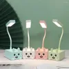 Lampes de table Cartoon Desk Lampe USB Powered Dormitory Bedroom Étudiant Étudiant mignon LECTURE LEILLE LED BRIGHT LED LED