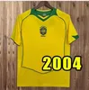 Maglia vintage Brasile ROMARIO 9 RIVALDO Brasile CARLOS RONALDINHO camisa de futebol Ronaldo KAKA 1998 2006 2000 2002 1994 1970 1957 1950 23 PELE Maglie da calcio retrò