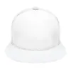 Casquette de baseball en caoutchouc plat pour adulte personnalisée Motif HD découpé Forme plate Sensation de hanche Taille réglable Crème solaire mode Polyester + nylon + coton 98g noir