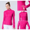 2024 LULULEMENI YOGA Women's Define Workout Sport Coat Fiess Jacket Sport Quick Dry Activewear Top Solid Zip Up Sweatshirt Sportwear 888VVVVV