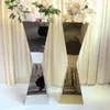 Wedding Gold Stainless Steel Cylinder Pedestal Stand for Events Display Platform Party no Round flower Plinths Birthday Dessert Cake Follwer Display