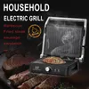 BBQ Electric Contact Grill Waffle Maker Griddle and Panini Press Kitchen Barbecue Smokeless BakingSonifer 240223