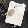 Diseñador Burby Camiseta para hombre Camisas de diseño Cuello redondo Camiseta de manga corta Hombres Mujeres Sudadera Impresión de letras 3D Algodón Camiseta de gran tamaño Designer81G0