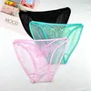 Women's Panties 3PCS Lace Full Transparent Sexy Briefs Butterfly Embroidered Mesh Hollow Low Rise Underwear Seamless Lift Hip Lingerie