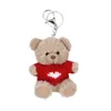 Keychains Love Sweater Bear Phone Anti-lost Lanyard Trendy Couple Pendant Keychain Simple Portable Accessory