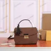 Damier Azur CROISETTE Handle Bag N53000 N41581 Women Deisgner Leather Business Handbag With Tassel S-lock CrossBody301a